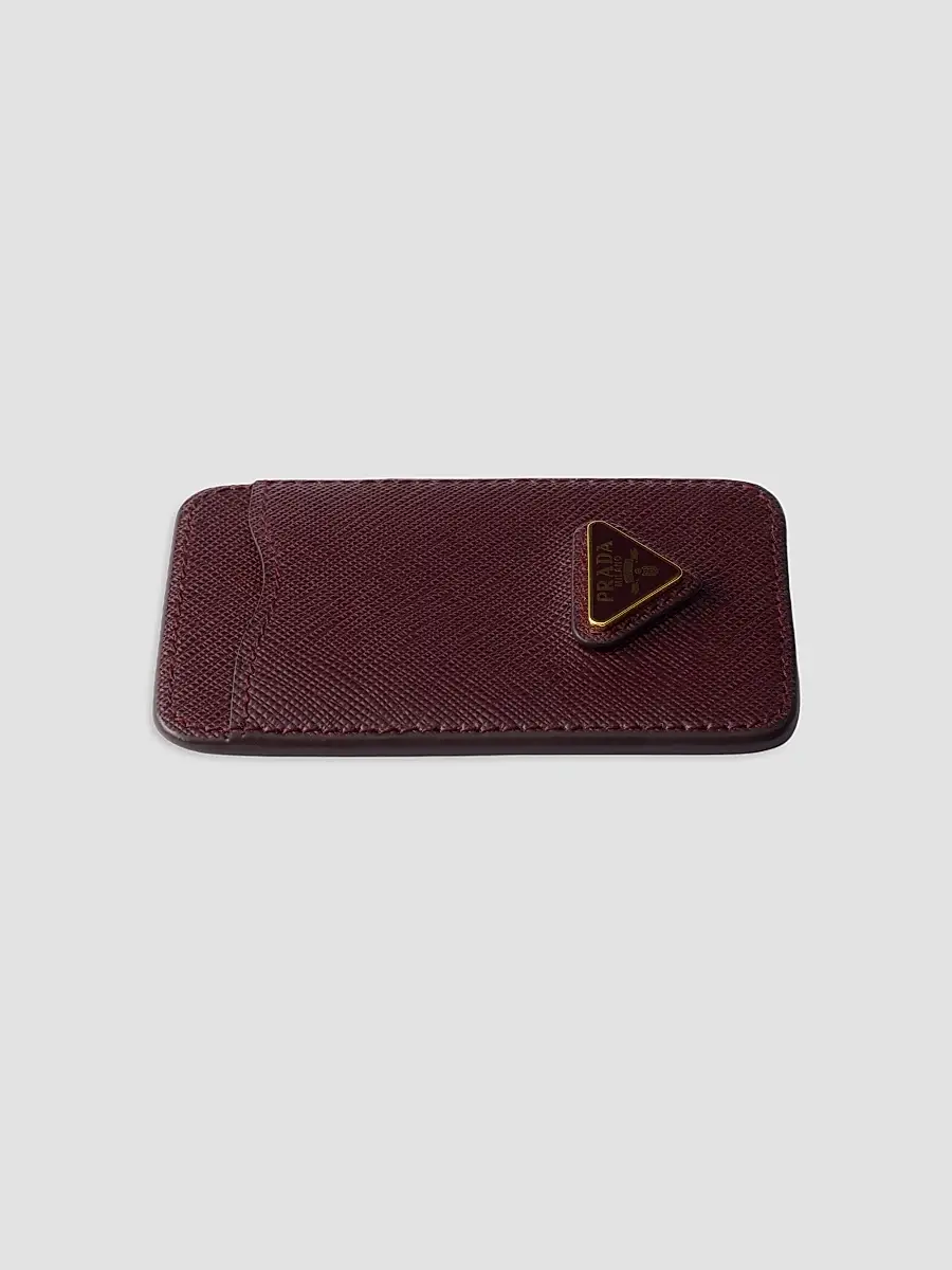 Prada Women's Saffiano Leather Card Holder | Thumbnail 2 Prada Women's Saffiano Leather Card Holder | Thumbnail 2