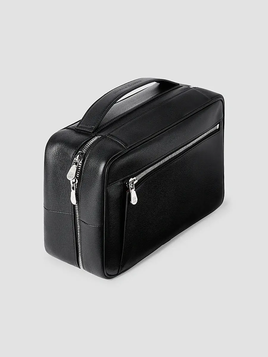 Brunello Cucinelli Grained Leather Travel Beauty Case | Thumbnail 3