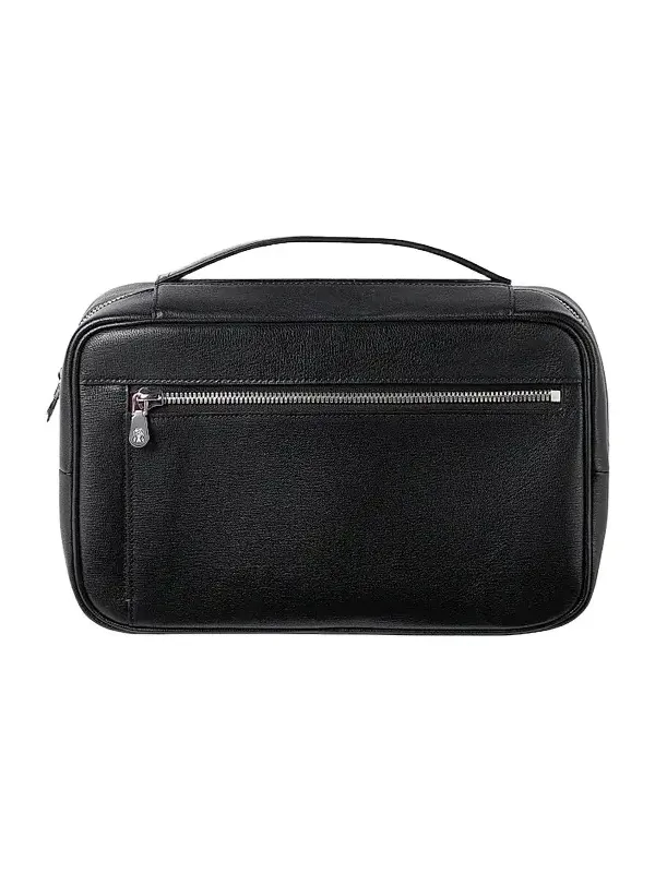 Grained Leather Travel Beauty Case