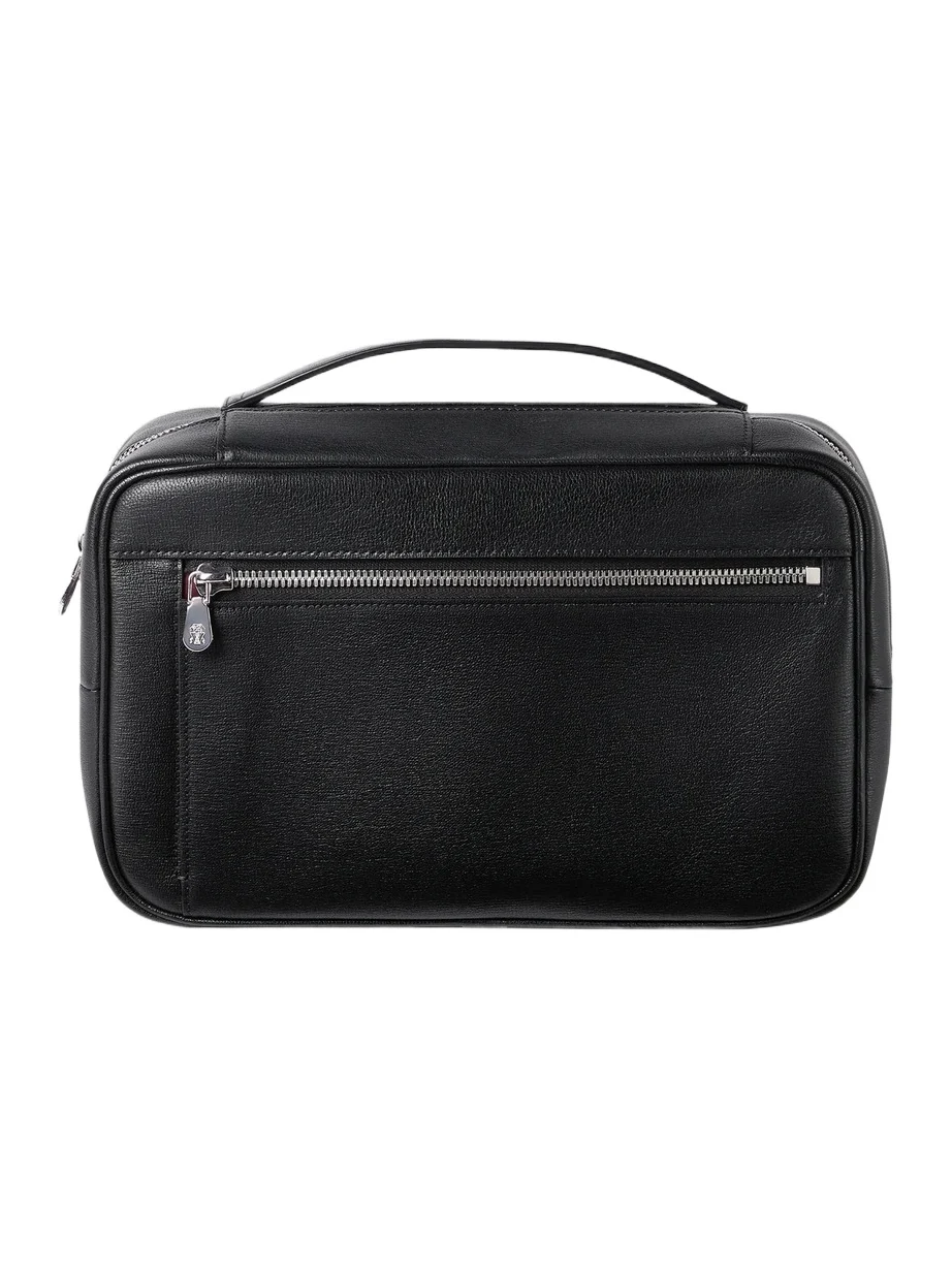 Grained Leather Travel Beauty Case Grained Leather Travel Beauty Case