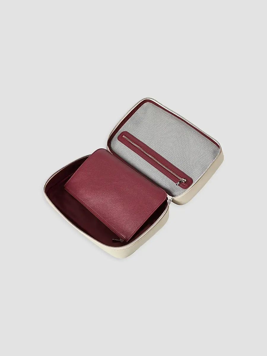 Brunello Cucinelli Fine Grain Calfskin Travel Beauty Case | Thumbnail 4 Brunello Cucinelli Fine Grain Calfskin Travel Beauty Case | Thumbnail 4