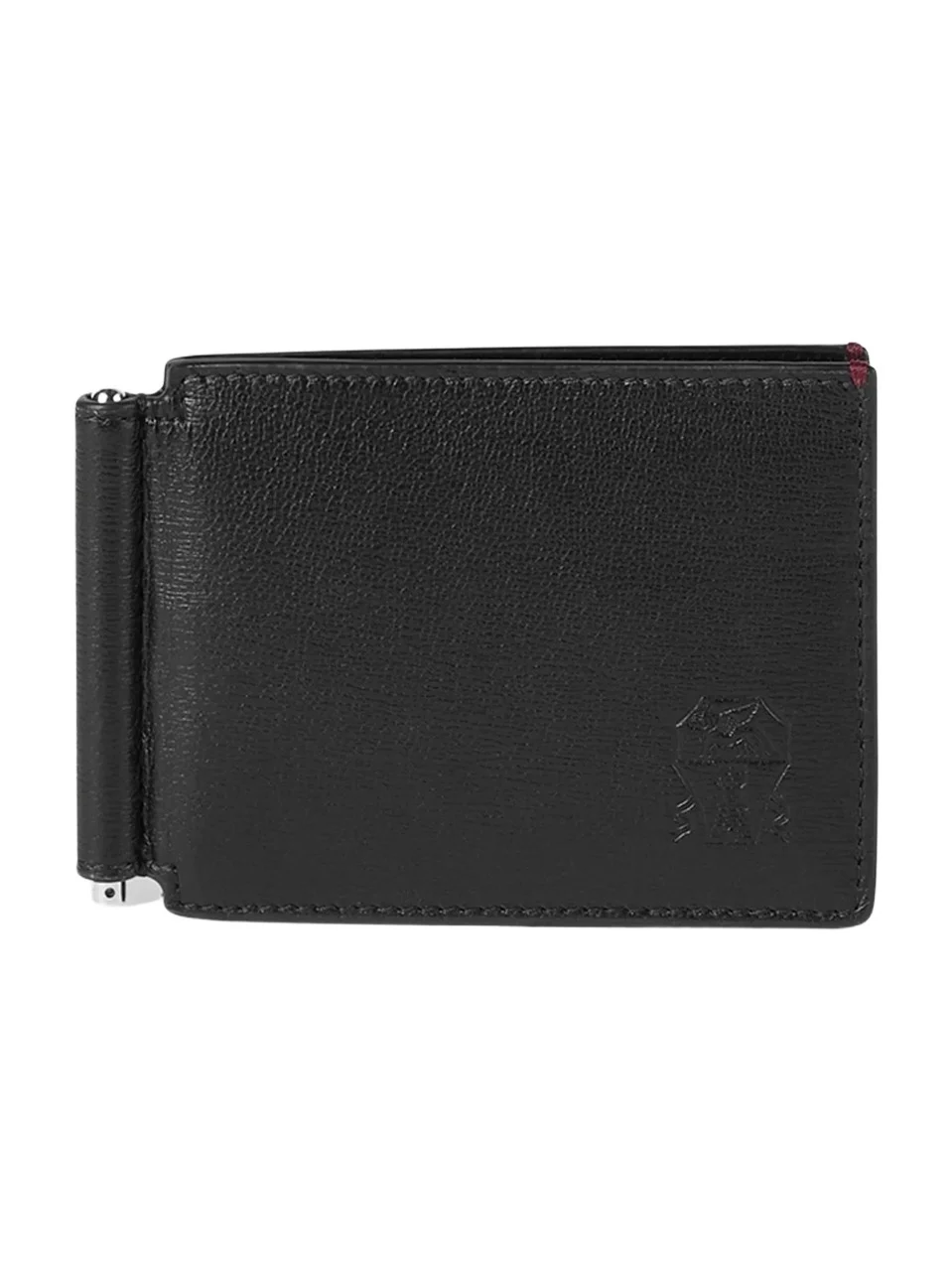 Brunello Cucinelli Men's Grained Leather Money Clip Wallet