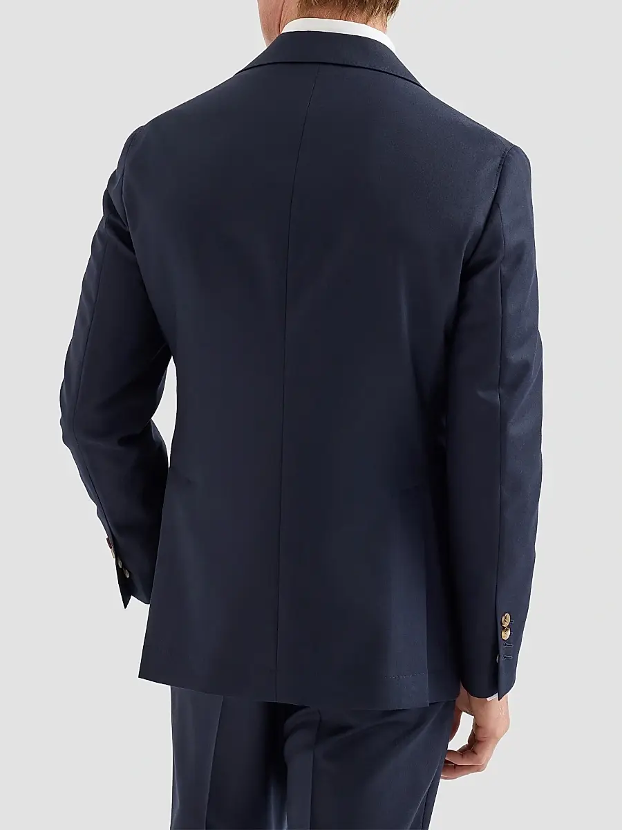 Brunello Cucinelli Men's Virgin Wool Flannel Deconstructed Cavallo Blazer | Thumbnail 5 Brunello Cucinelli Men's Virgin Wool Flannel Deconstructed Cavallo Blazer | Thumbnail 5