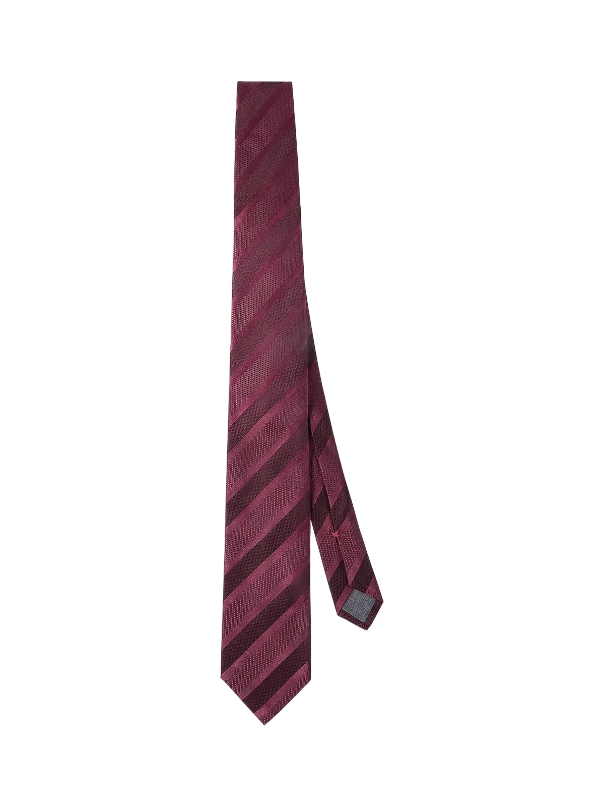 Brunello Cucinelli Men's Textured Tone-on-Tone Stripe Silk Tie