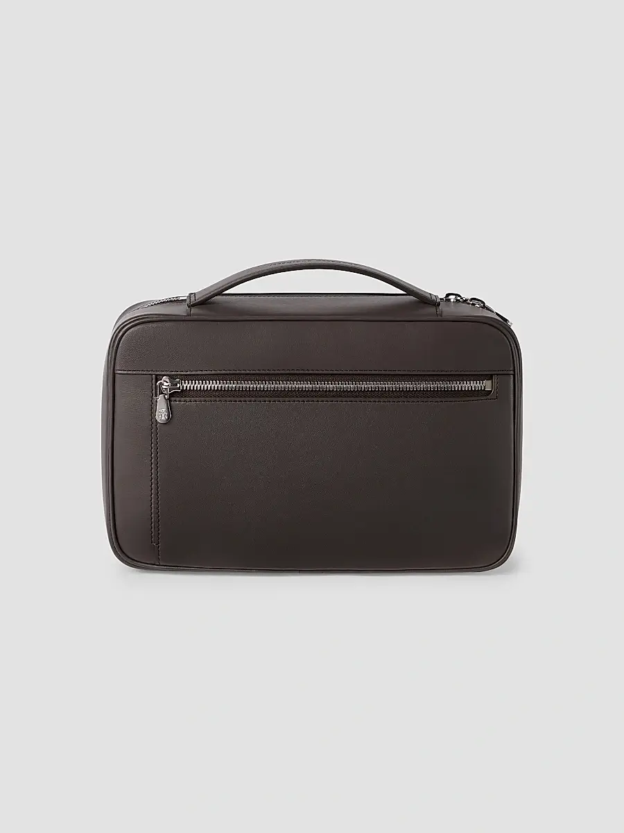 Brunello Cucinelli Smooth Calfskin Travel Beauty Case | Thumbnail 2 Brunello Cucinelli Smooth Calfskin Travel Beauty Case | Thumbnail 2