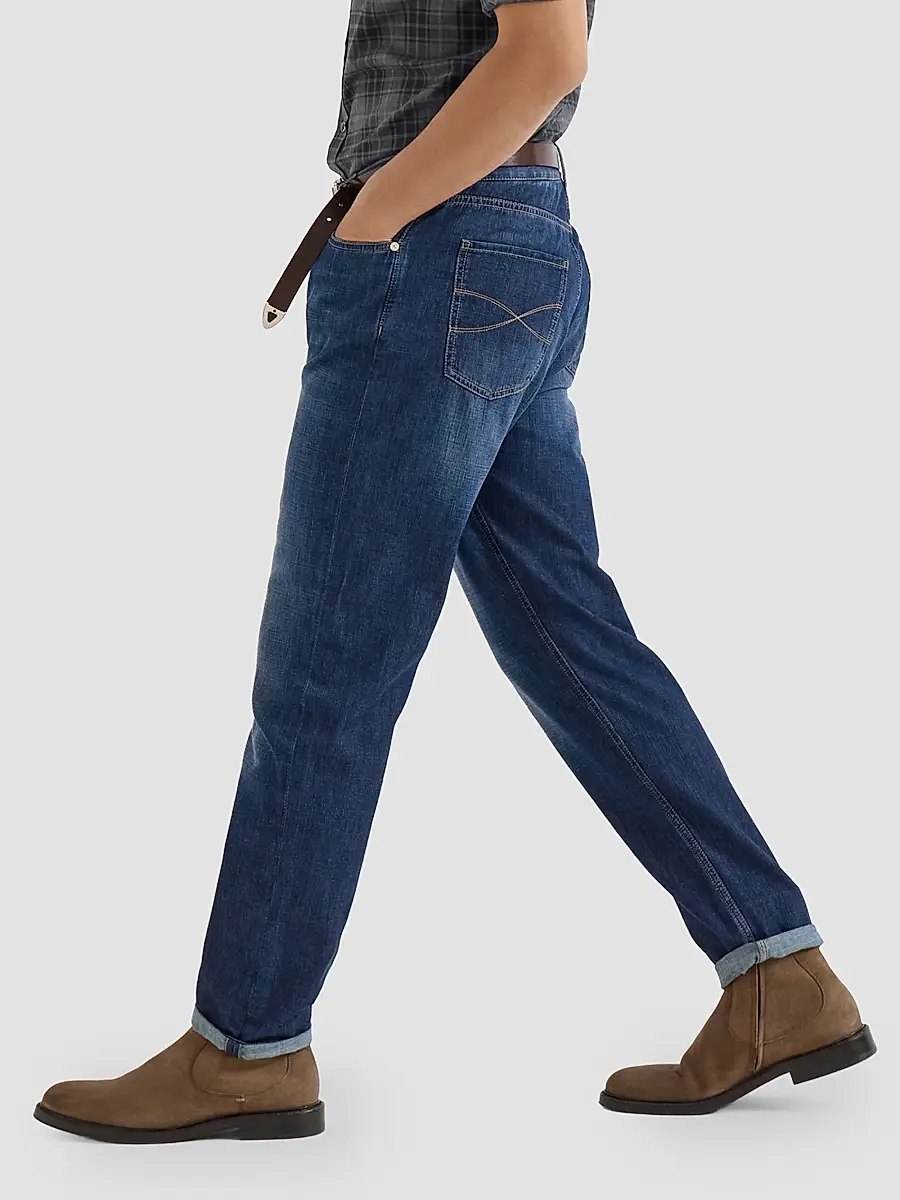 Brunello Cucinelli Men's Lightweight Old Denim Iconic Fit Five-Pocket Jeans | Thumbnail 4