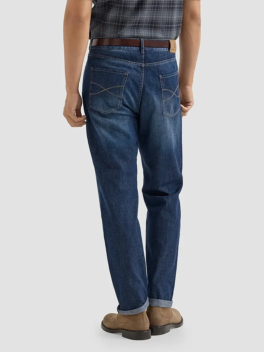 Brunello Cucinelli Men's Lightweight Old Denim Iconic Fit Five-Pocket Jeans | Thumbnail 5