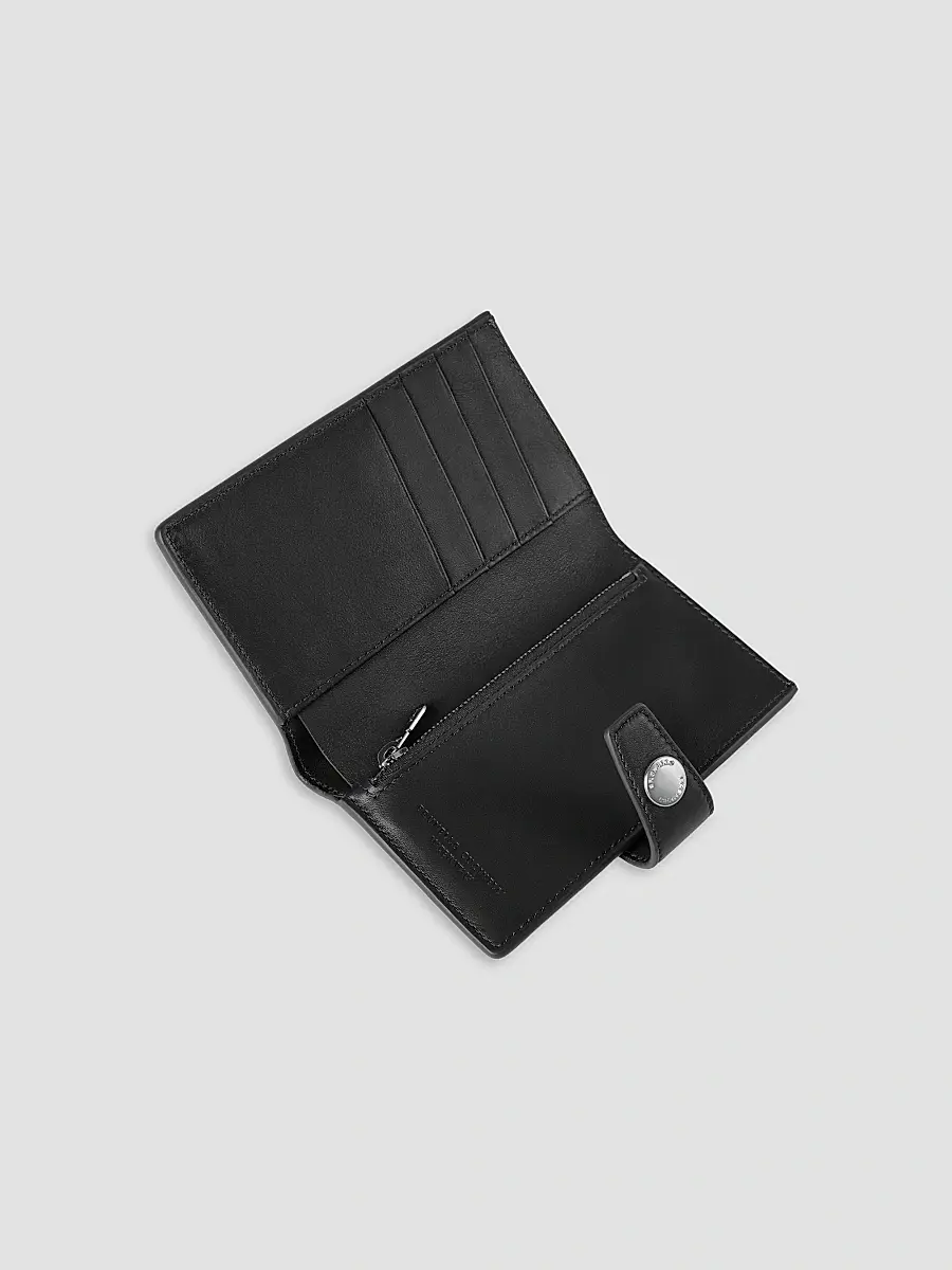 Brunello Cucinelli Men's Brushed Leather Wallet with Zipper - Black | Thumbnail 2 Brunello Cucinelli Men's Brushed Leather Wallet with Zipper - Black | Thumbnail 2