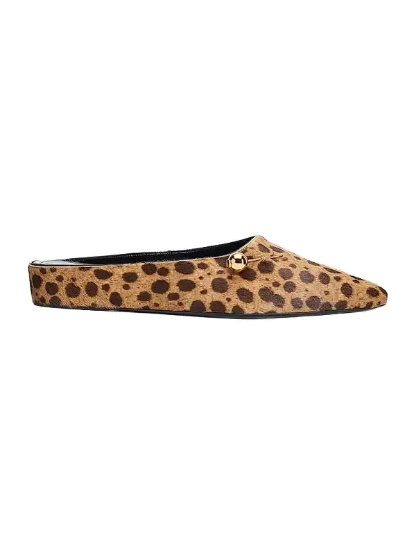 Herbert Levine Women's Sleep On It Calf Hair Cheetah Mules