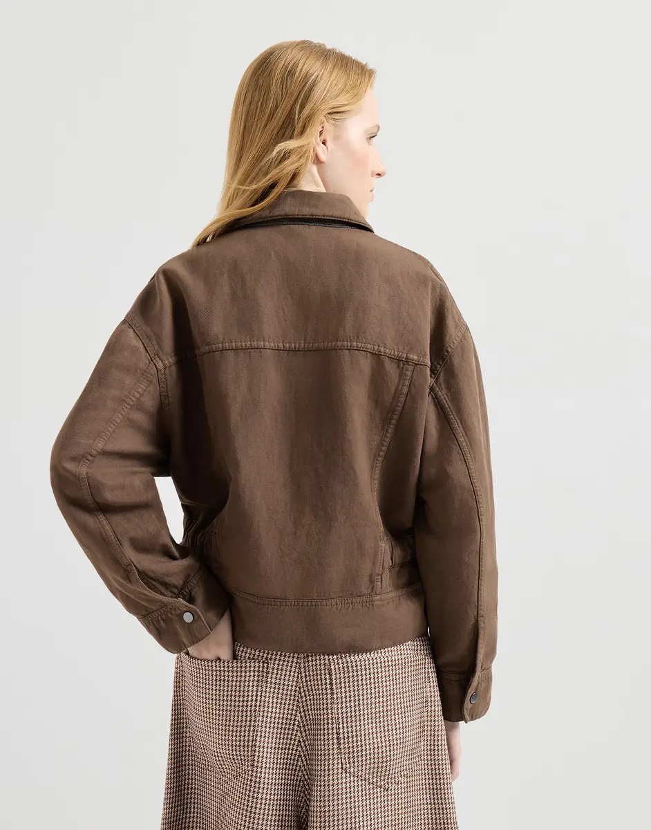Brunello Cucinelli Garment-dyed cover outerwear jacket | Thumbnail 3 Brunello Cucinelli Garment-dyed cover outerwear jacket | Thumbnail 3