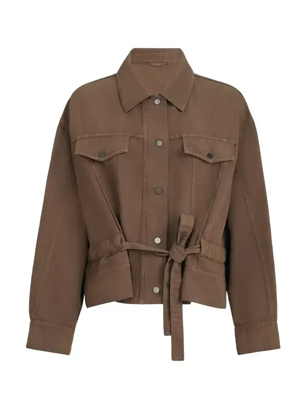 Garment-dyed cover outerwear jacket