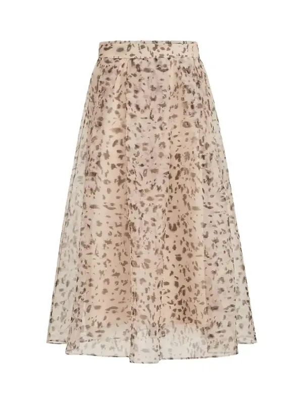 Lynx print organza skirt Lynx print organza skirt