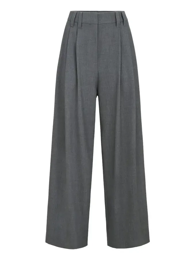 Tropical luxury wool trousers