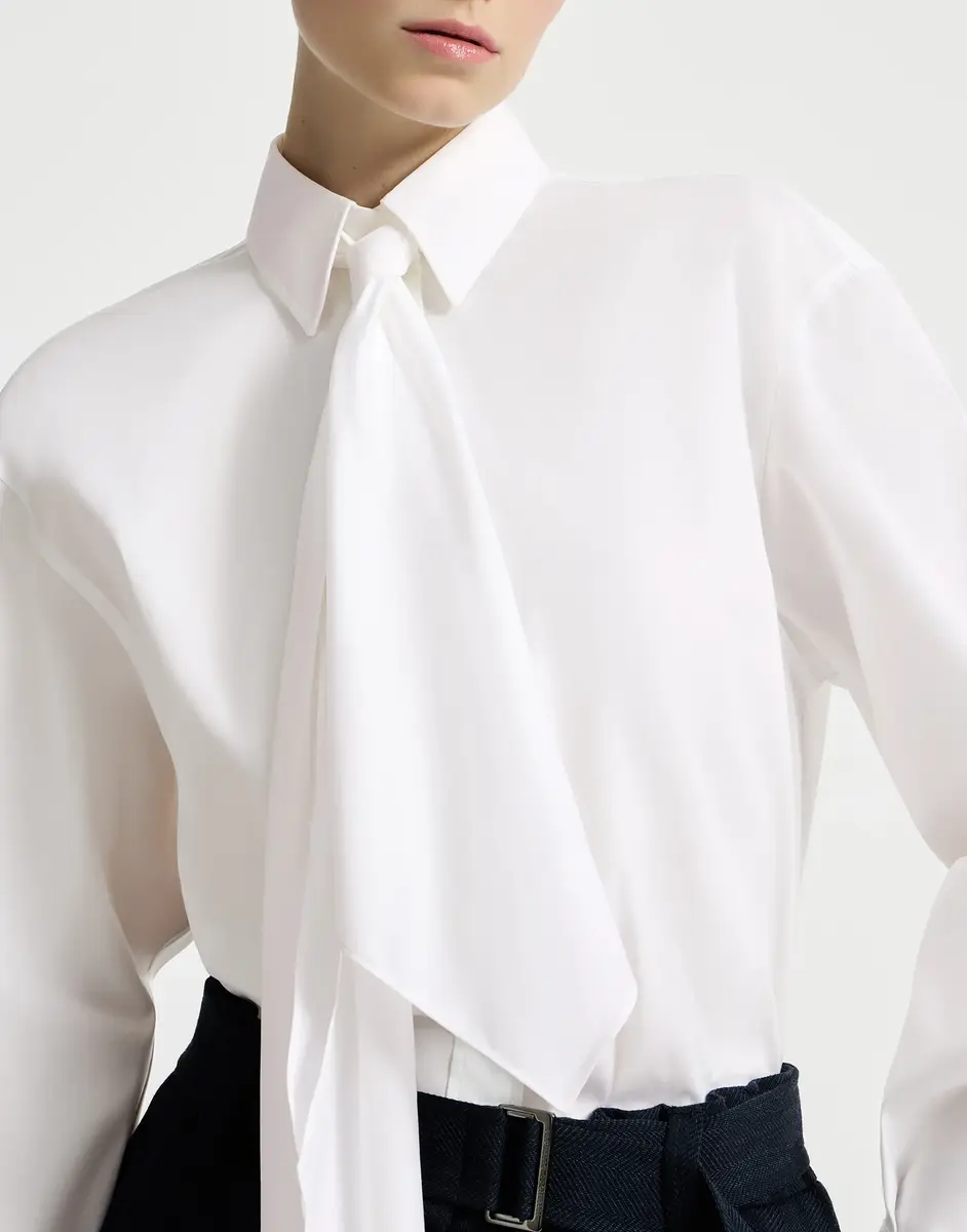 Brunello Cucinelli Shirt with tie and monili | Thumbnail 4