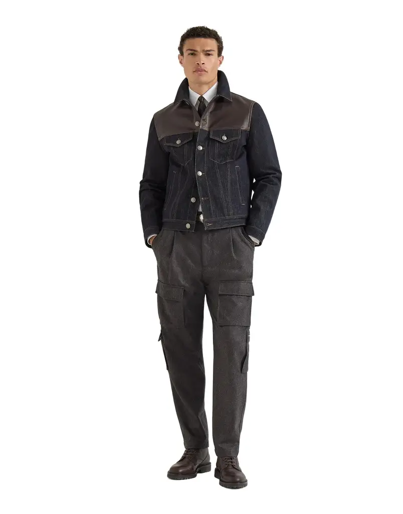 Brunello Cucinelli Denim four-pocket jacket | Thumbnail 6