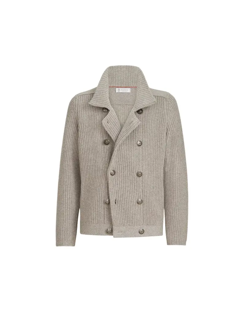 Brunello Cucinelli Half English Rib knit cardigan | Image 1 Brunello Cucinelli Half English Rib knit cardigan | Image 1