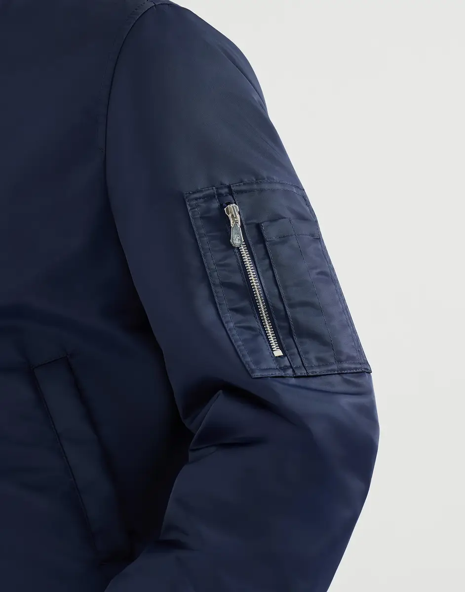Brunello Cucinelli Techno satin bomber jacket | Thumbnail 4