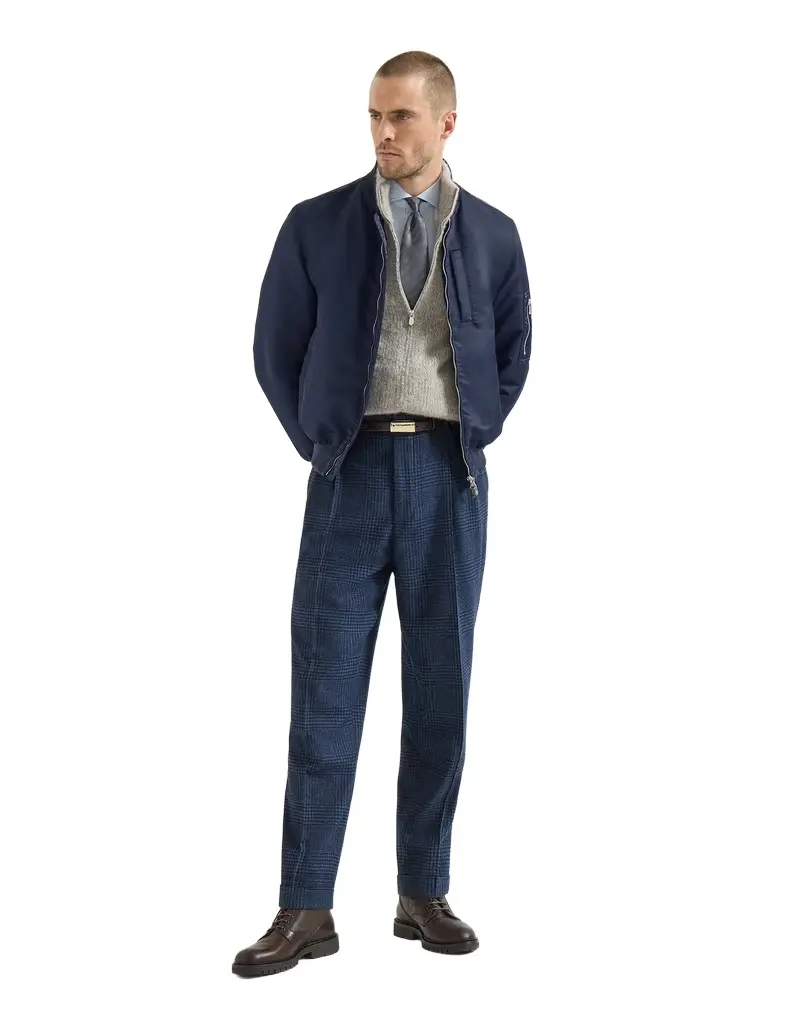 Brunello Cucinelli Techno satin bomber jacket | Thumbnail 6