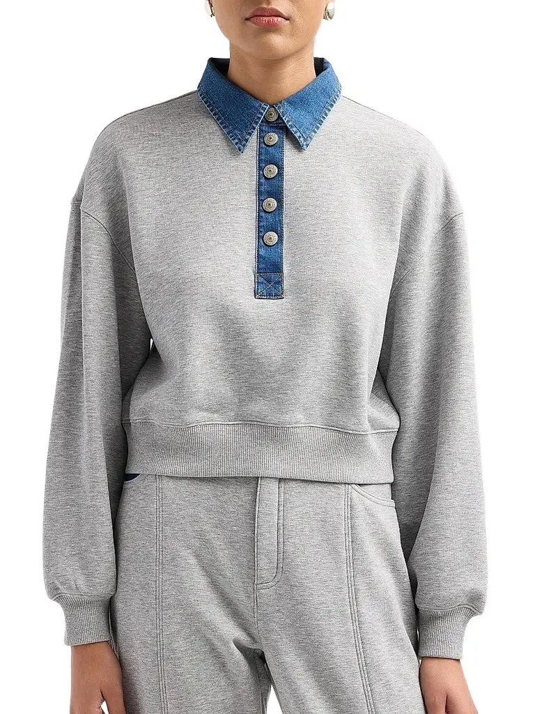 Cinq à Sept Women's Corenna Mixed-Media Sweater | Thumbnail 5 Cinq à Sept Women's Corenna Mixed-Media Sweater | Thumbnail 5