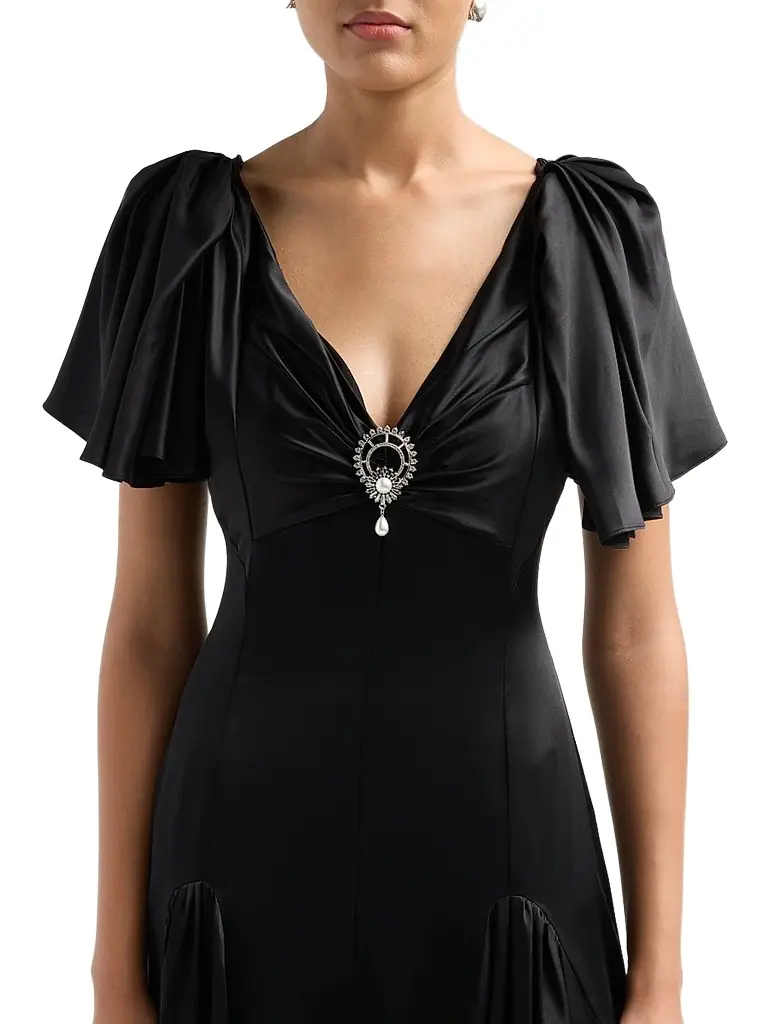 Cinq à Sept Women's Ambriella Silk Maxi Dress | Thumbnail 5 Cinq à Sept Women's Ambriella Silk Maxi Dress | Thumbnail 5