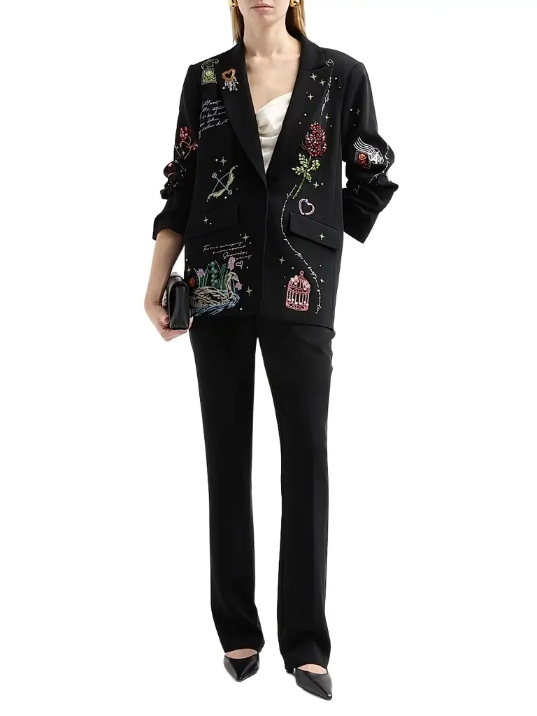 Cinq à Sept Women's Kelsa Starry Scribbles Blazer | Thumbnail 2