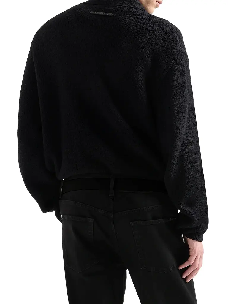 7 For All Mankind Men's Cotton-Blend Full-Zip Polo Sweater | Thumbnail 3
