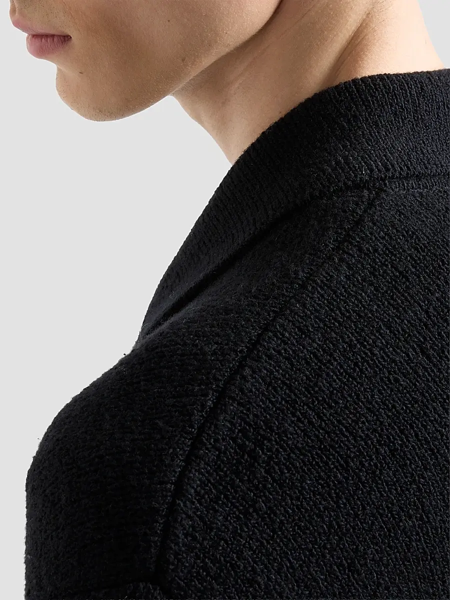 7 For All Mankind Men's Cotton-Blend Full-Zip Polo Sweater | Thumbnail 5
