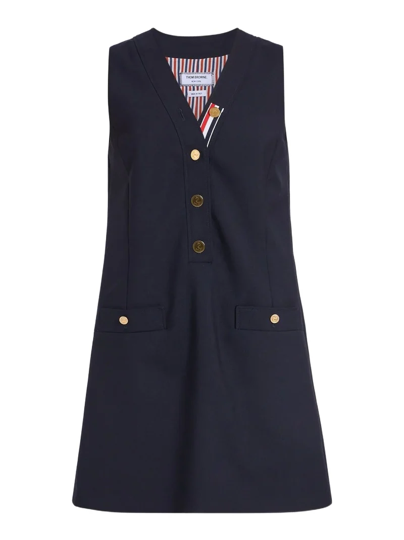 Women's V-Neck Wool Cardigan Minidress Women's V-Neck Wool Cardigan Minidress