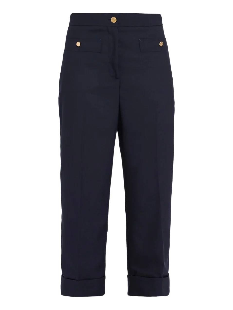 Women's Wool Cardigan-Style Pocket Trousers Women's Wool Cardigan-Style Pocket Trousers