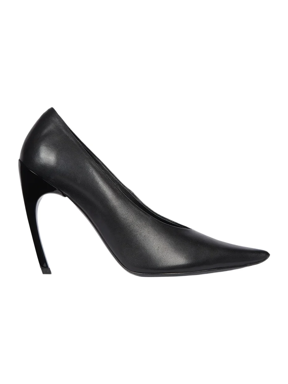 Women's Choc Decollette 100MM Leather Curved-Heel Pumps Women's Choc Decollette 100MM Leather Curved-Heel Pumps