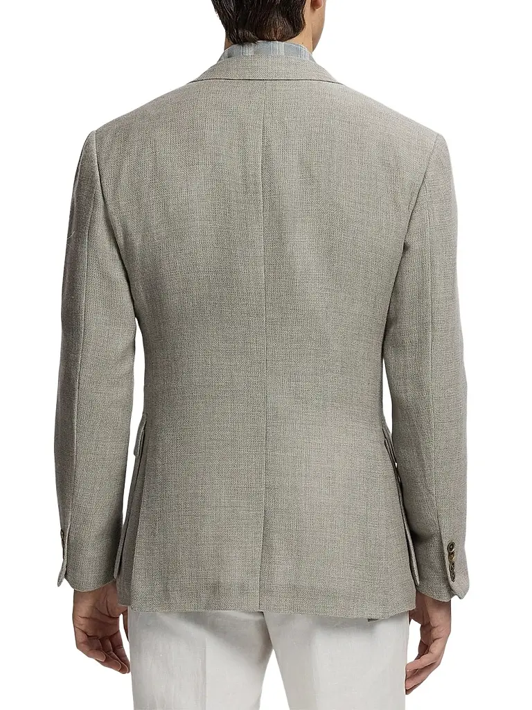 Ralph Lauren Purple Label Men's Textured Open Weave Single-Breasted Sport Coat | Thumbnail 3
