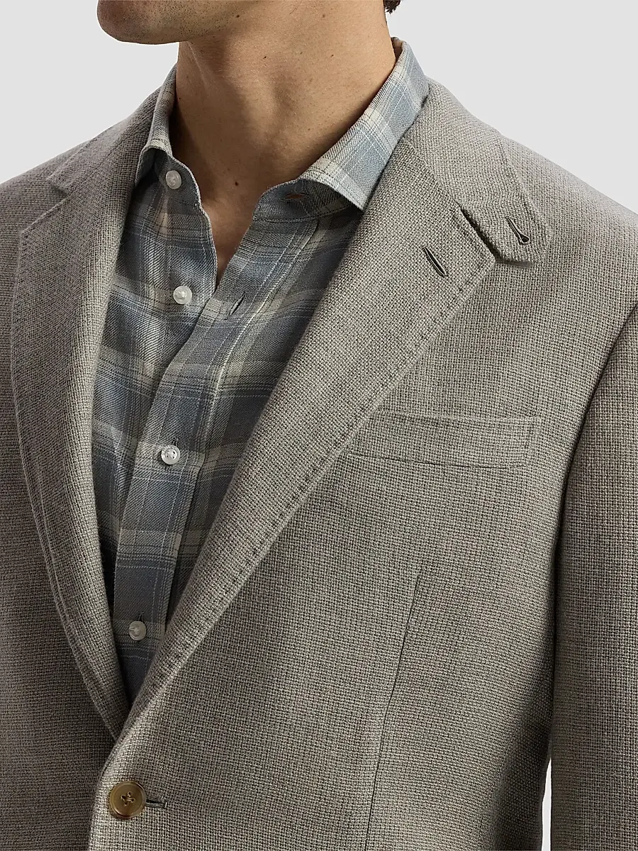 Ralph Lauren Purple Label Men's Textured Open Weave Single-Breasted Sport Coat | Thumbnail 5