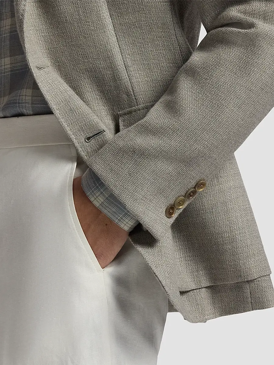 Ralph Lauren Purple Label Men's Textured Open Weave Single-Breasted Sport Coat | Thumbnail 6