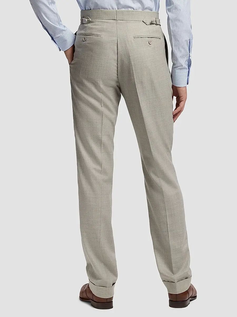 Ralph Lauren Purple Label Men's Double-Breasted Wool Flannel Suit | Thumbnail 6