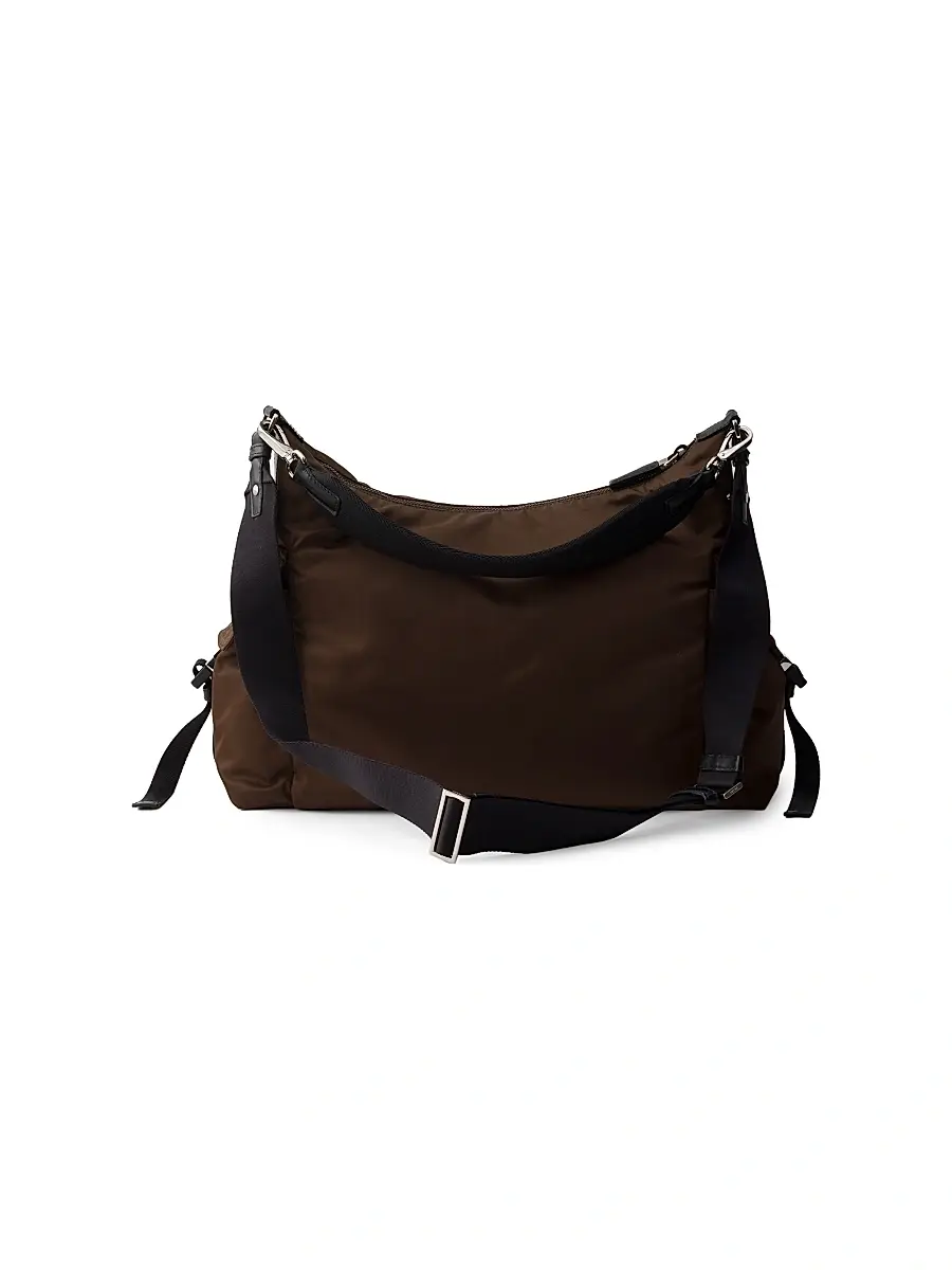 Prada Men's Explore Re-Nylon and Leather Bag - Brown | Thumbnail 4 Prada Men's Explore Re-Nylon and Leather Bag - Brown | Thumbnail 4