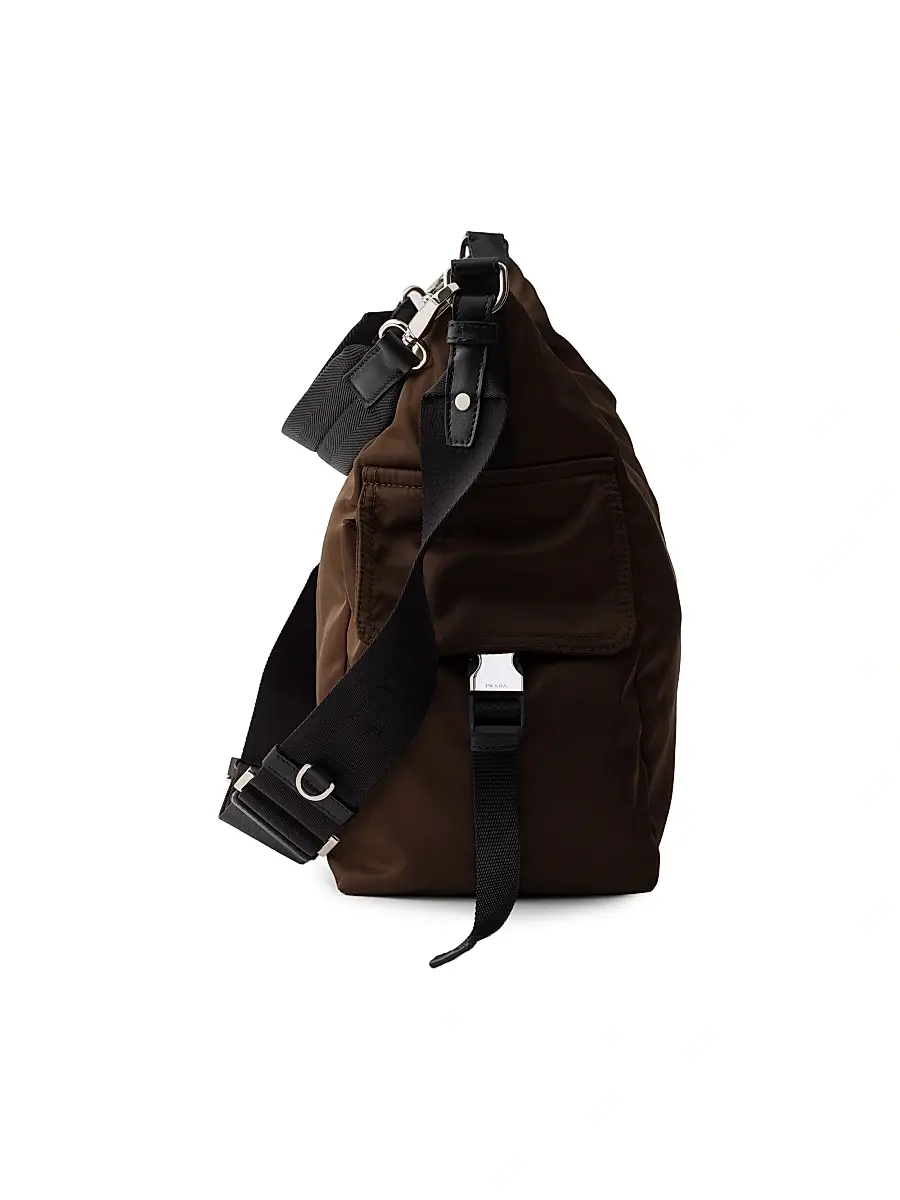 Prada Men's Explore Re-Nylon and Leather Bag - Brown | Thumbnail 6 Prada Men's Explore Re-Nylon and Leather Bag - Brown | Thumbnail 6