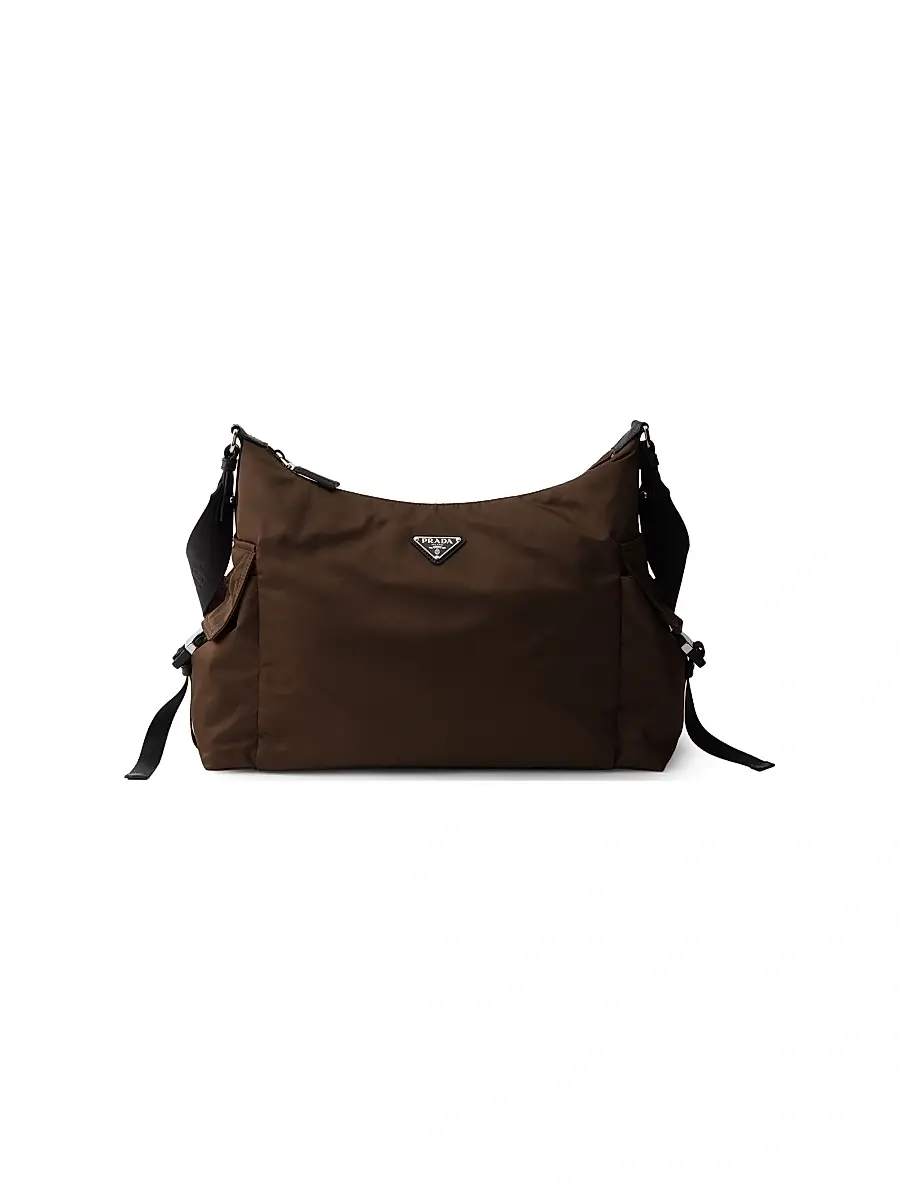 Prada Men's Explore Re-Nylon and Leather Bag - Brown | Image 1 Prada Men's Explore Re-Nylon and Leather Bag - Brown | Image 1