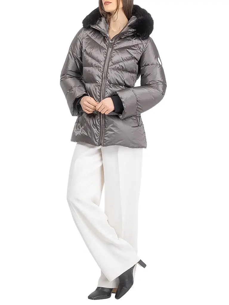 Gorski Women's Apres-Ski Parka with Detachable Toscana Lamb Hood Trim | Thumbnail 5 Gorski Women's Apres-Ski Parka with Detachable Toscana Lamb Hood Trim | Thumbnail 5