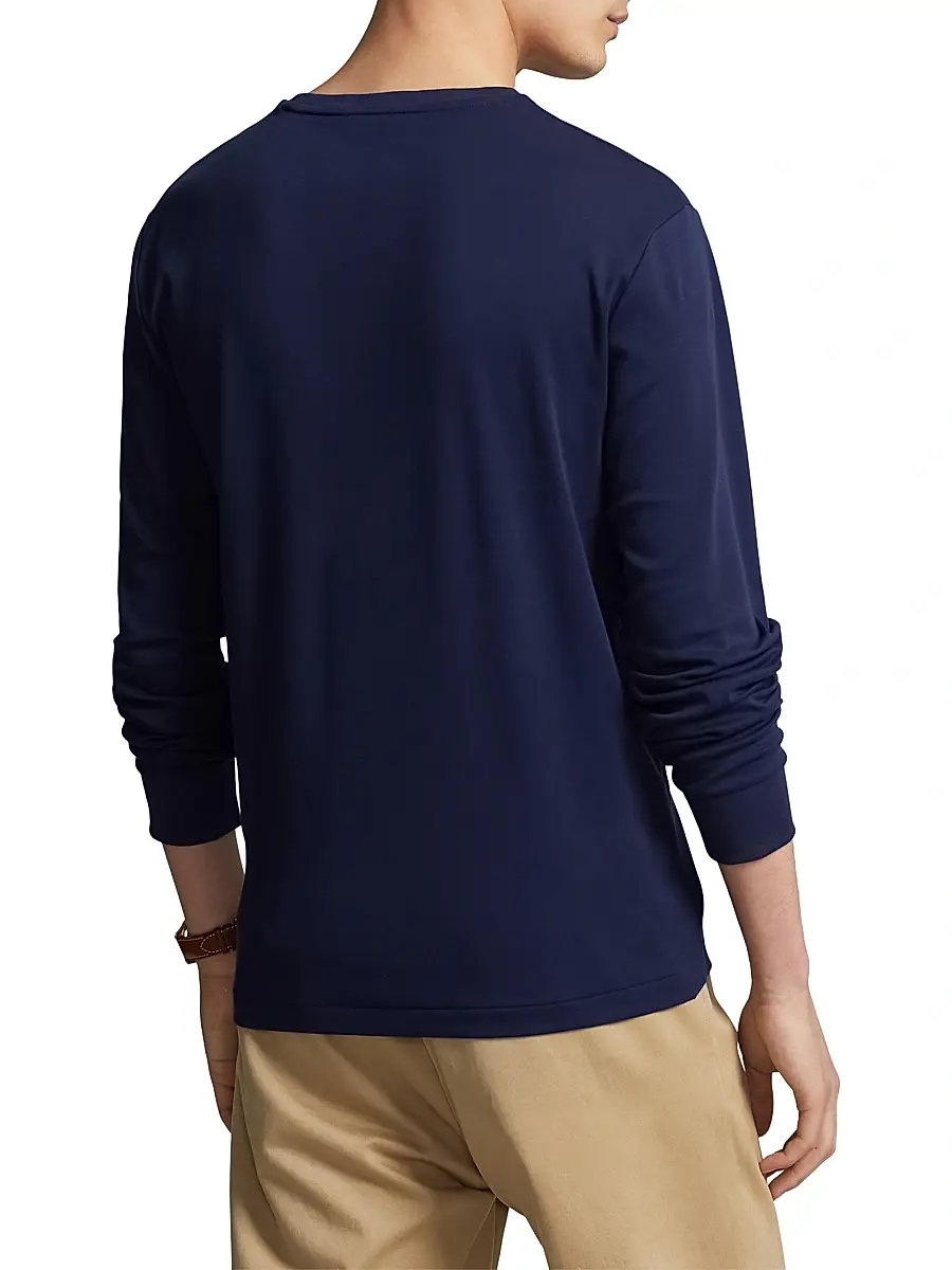 Polo Ralph Lauren Men's Pima Cotton Long-Sleeve Shirt | Thumbnail 4 Polo Ralph Lauren Men's Pima Cotton Long-Sleeve Shirt | Thumbnail 4