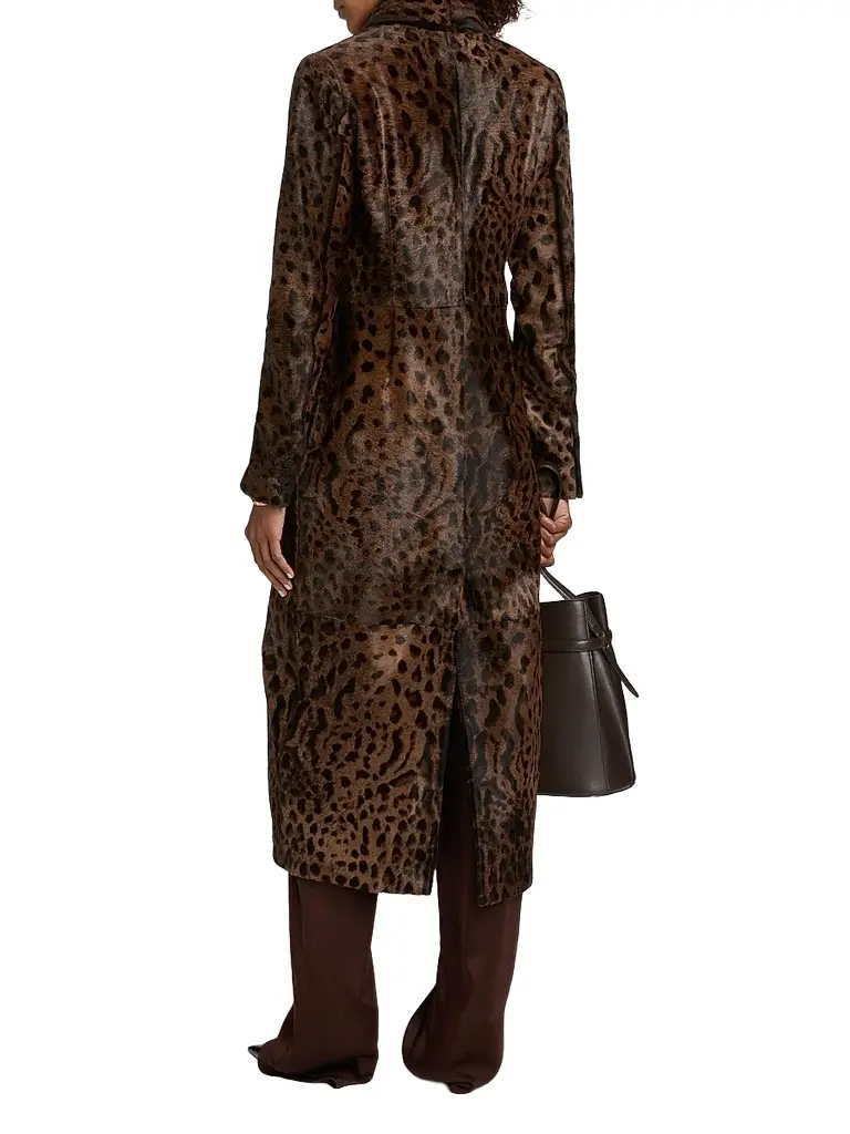 Lapointe Women's Calf Hair Long Coat | Thumbnail 5 Lapointe Women's Calf Hair Long Coat | Thumbnail 5