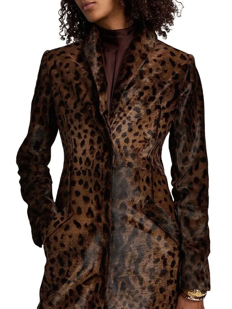 Lapointe Women's Calf Hair Long Coat | Thumbnail 6 Lapointe Women's Calf Hair Long Coat | Thumbnail 6