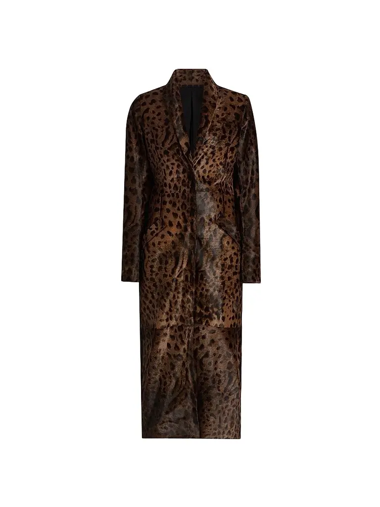 Lapointe Women's Calf Hair Long Coat