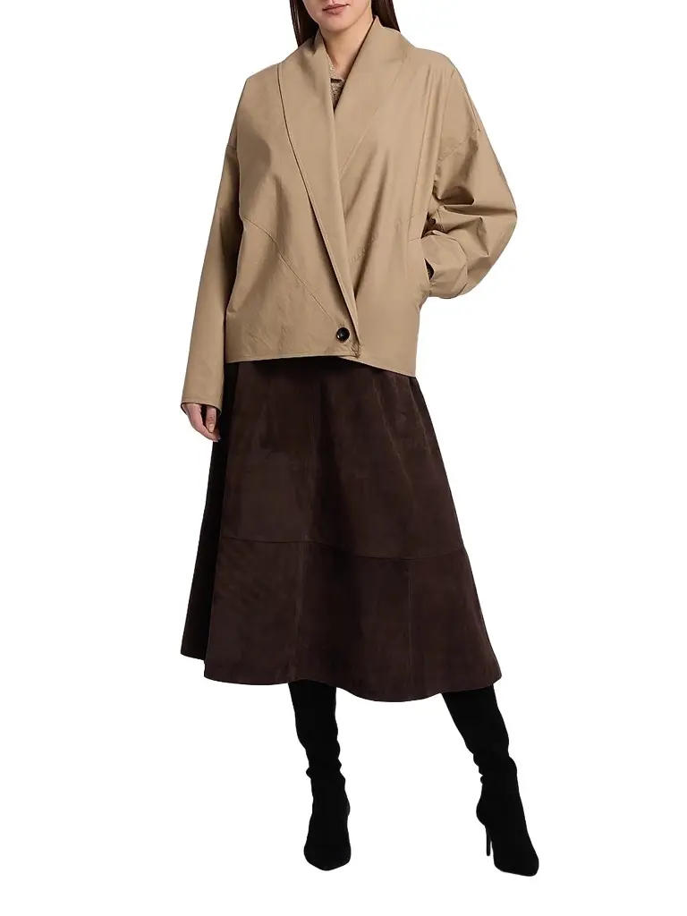 Co Women's Wrap Cotton-Blend Jacket | Thumbnail 2 Co Women's Wrap Cotton-Blend Jacket | Thumbnail 2