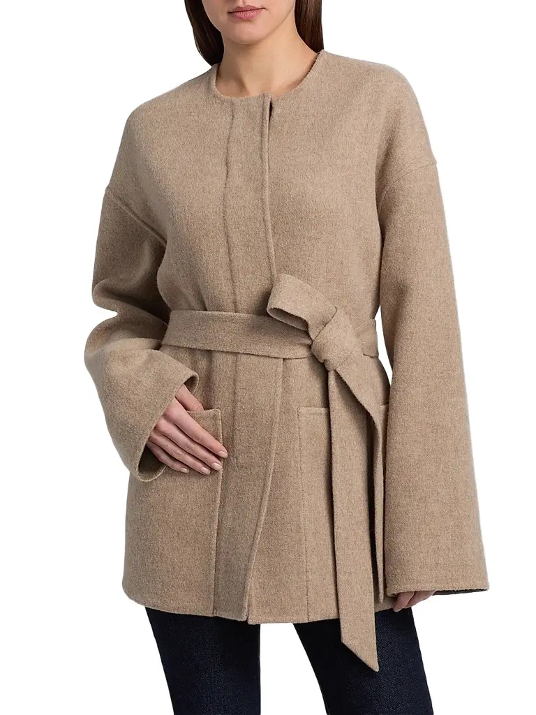 Co Women's Belted Wool-Cashmere Jacket | Thumbnail 3 Co Women's Belted Wool-Cashmere Jacket | Thumbnail 3
