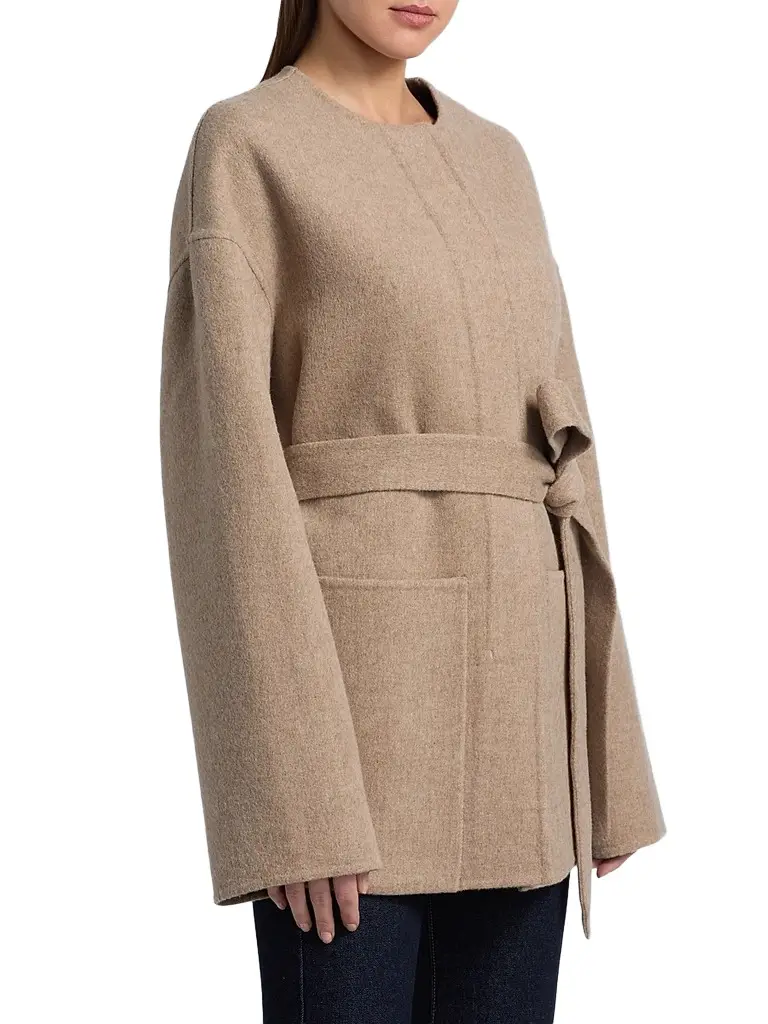 Co Women's Belted Wool-Cashmere Jacket | Thumbnail 4 Co Women's Belted Wool-Cashmere Jacket | Thumbnail 4