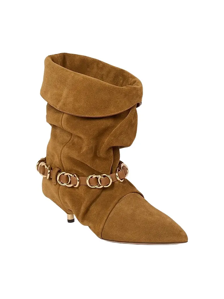 Isabel Marant Women's Edrik Rings 45MM Suede Ankle Boots | Thumbnail 2 Isabel Marant Women's Edrik Rings 45MM Suede Ankle Boots | Thumbnail 2
