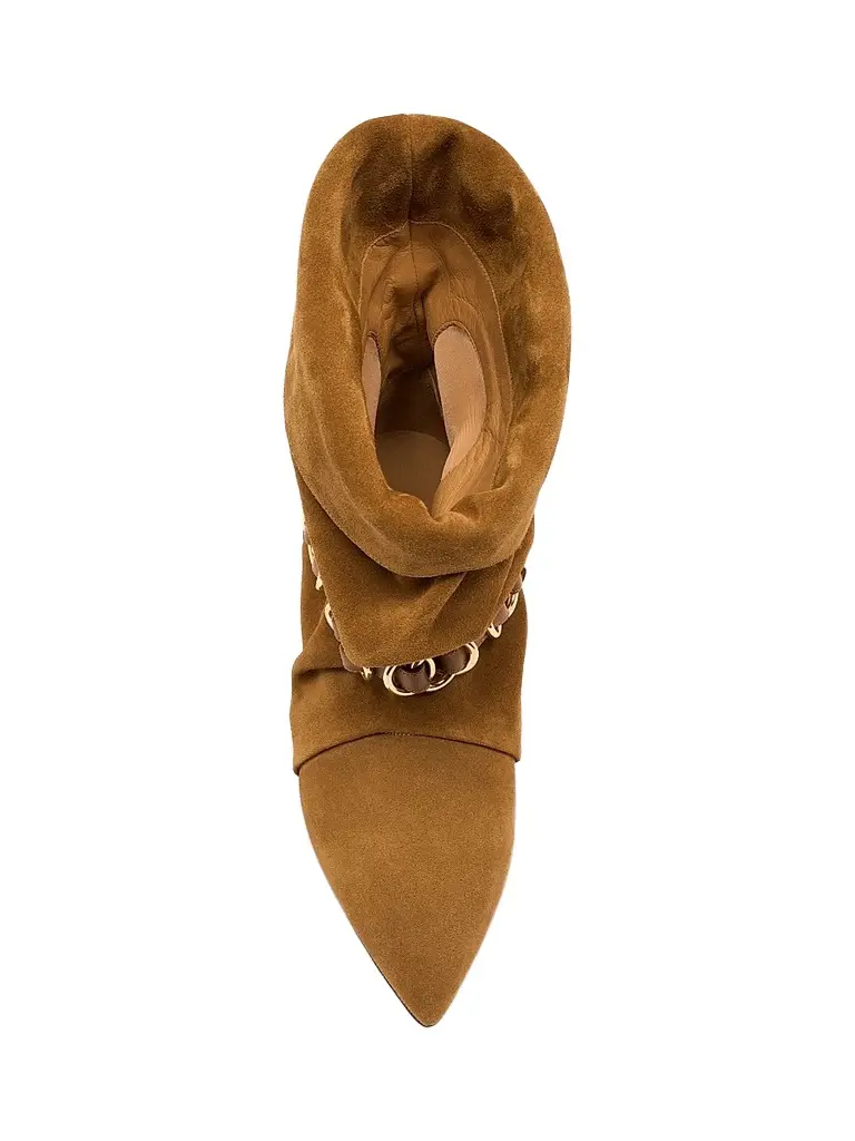 Isabel Marant Women's Edrik Rings 45MM Suede Ankle Boots | Thumbnail 4 Isabel Marant Women's Edrik Rings 45MM Suede Ankle Boots | Thumbnail 4