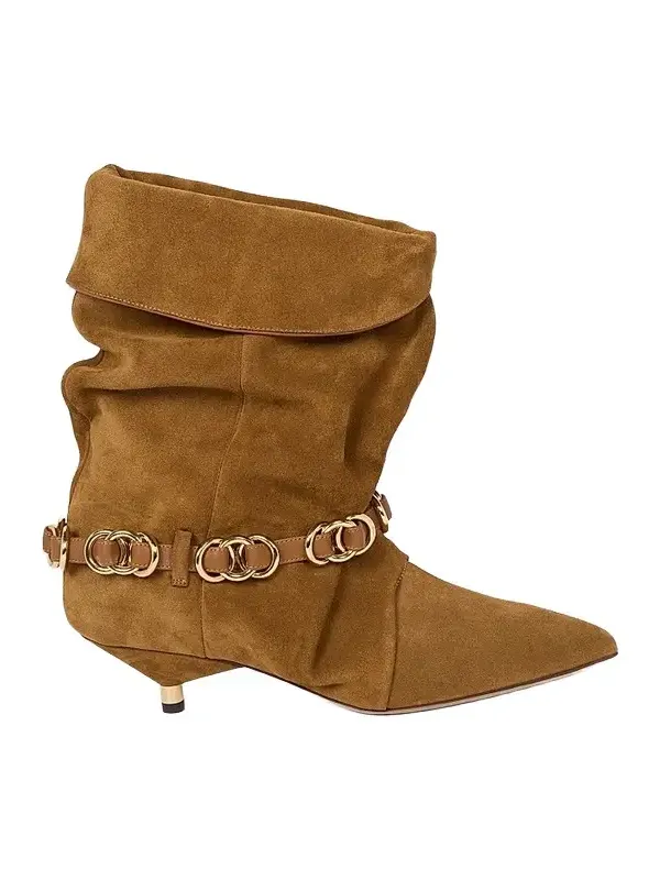 Women's Edrik Rings 45MM Suede Ankle Boots Women's Edrik Rings 45MM Suede Ankle Boots