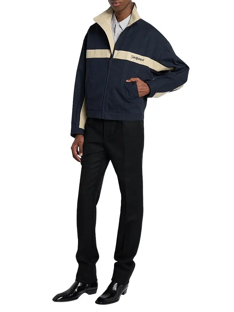 Saint Laurent Men's Jacket in Cotton | Thumbnail 2 Saint Laurent Men's Jacket in Cotton | Thumbnail 2