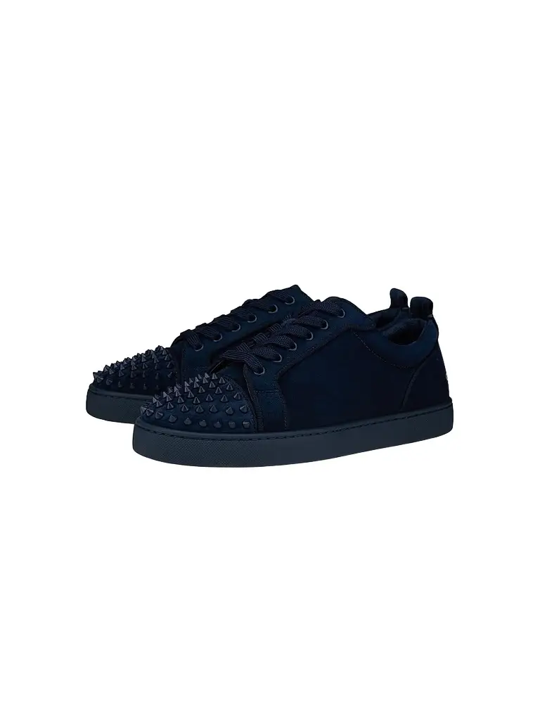 Christian Louboutin Men's Louis Jr Spikes Canopy Suede Sneakers | Thumbnail 2 Christian Louboutin Men's Louis Jr Spikes Canopy Suede Sneakers | Thumbnail 2